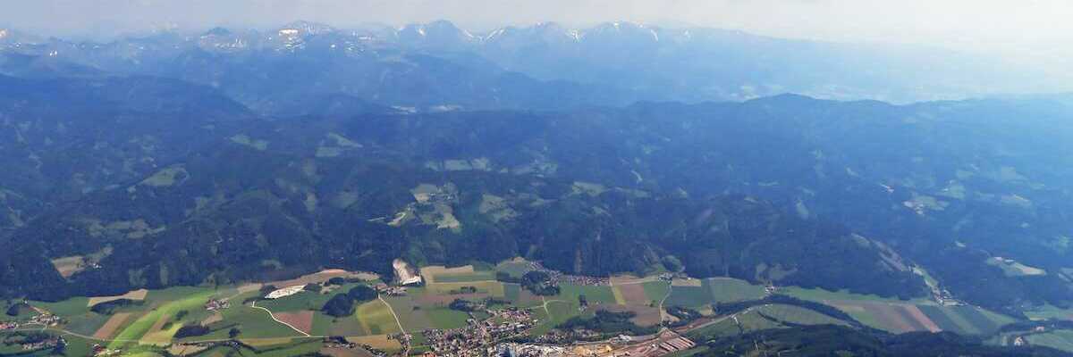 Flugwegposition um 08:37:21: Aufgenommen in der Nähe von Gemeinde St. Georgen ob Judenburg, Österreich in 2637 Meter